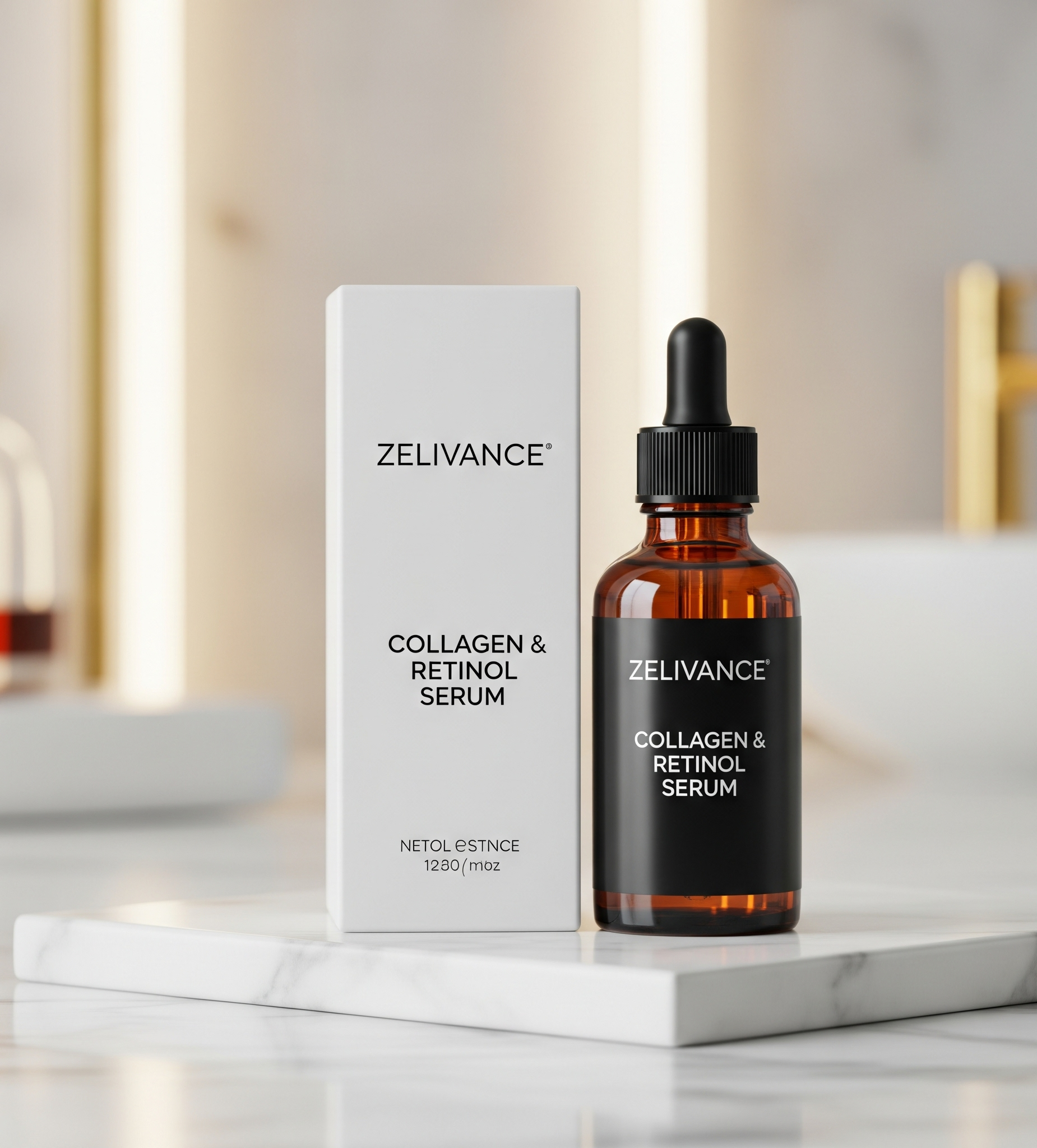 Packaging of Zelivance Collagen & Retinol Serum (30ml)