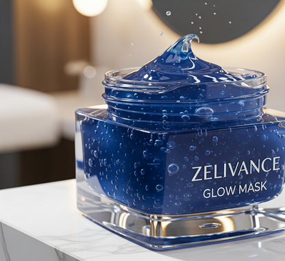 Close-up on Glow Mask texture showing clay formula