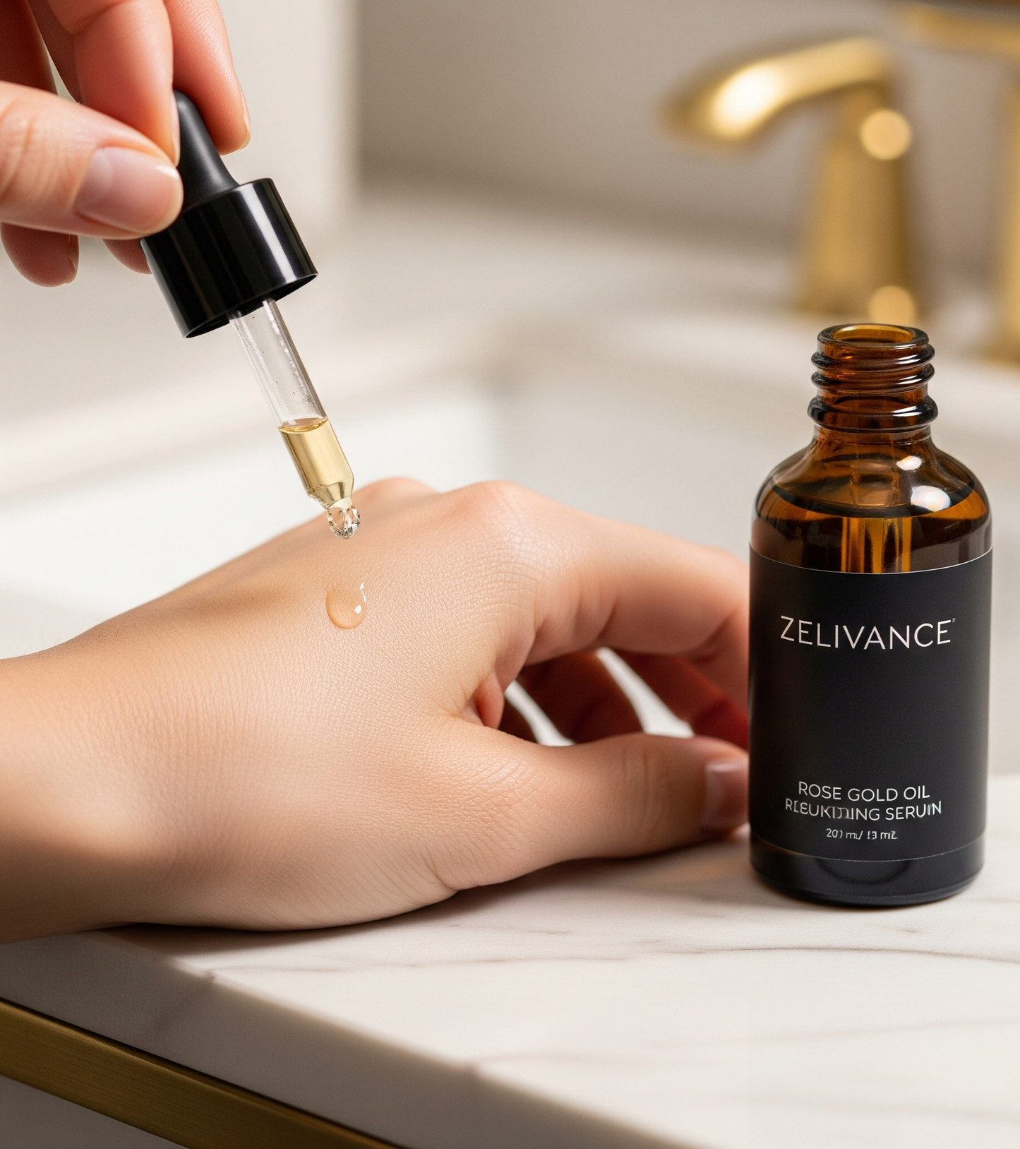 Zelivance Anti-Aging Rose Gold Oil | Glow-Enhancing & Wrinkle Repair Face Oil | Canada
