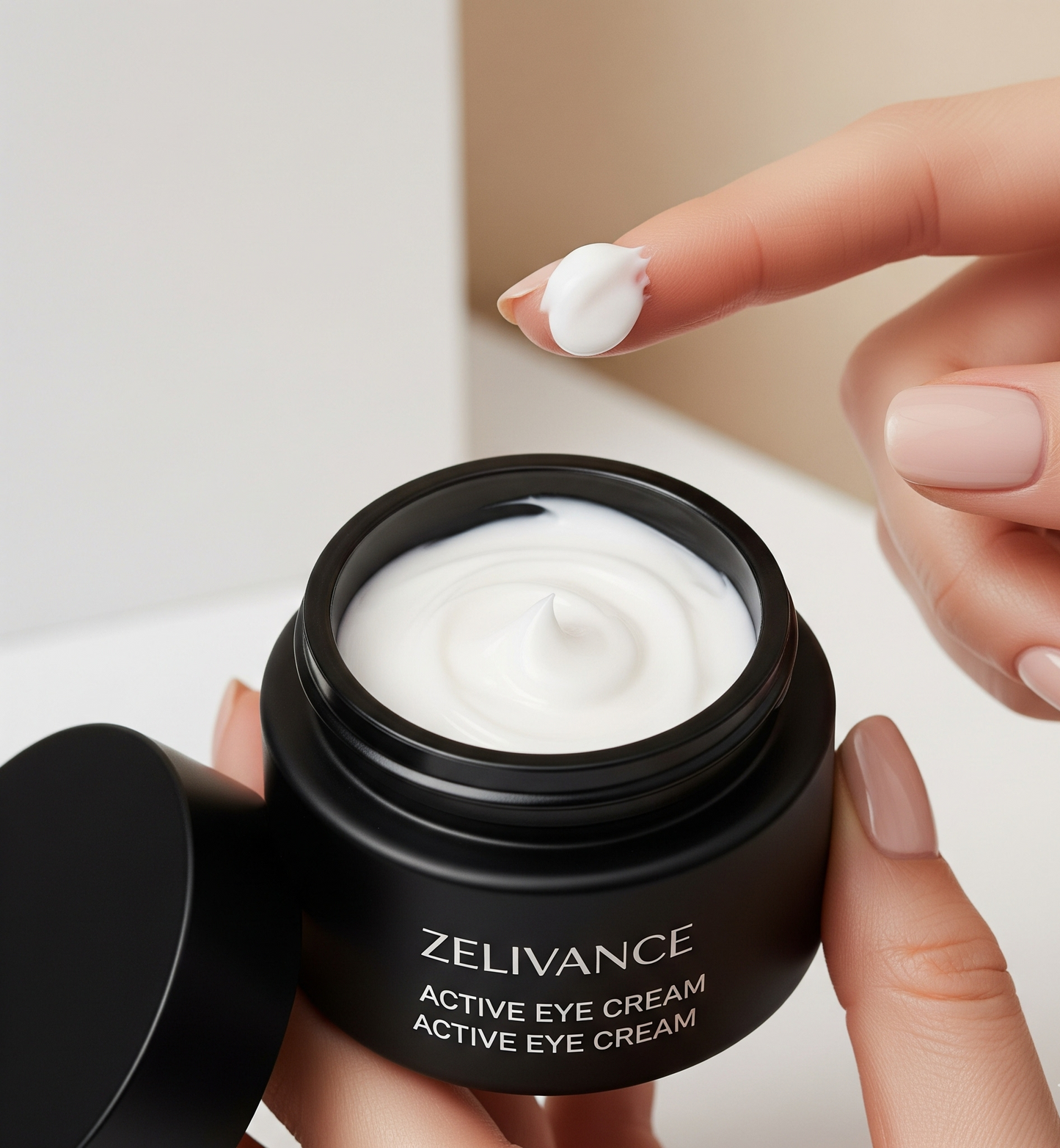 smooth cream texture for under-eye hydration