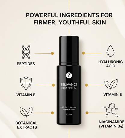 Ingredients in Firm Serum: peptides & plant extracts