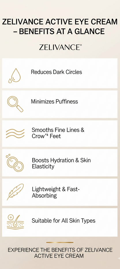 Active Eye Cream for Dark Circles, Puffiness & Fine Lines 15mL