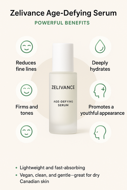 Zelivance Age Defying Serum | Collagen Boost & Wrinkle Repair | Made for Canadian Skin